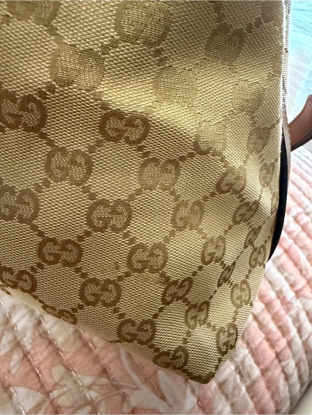 Gucci original monogram canvas large tote